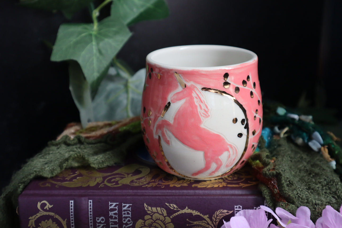 SECONDS Gold Unicorn Mug