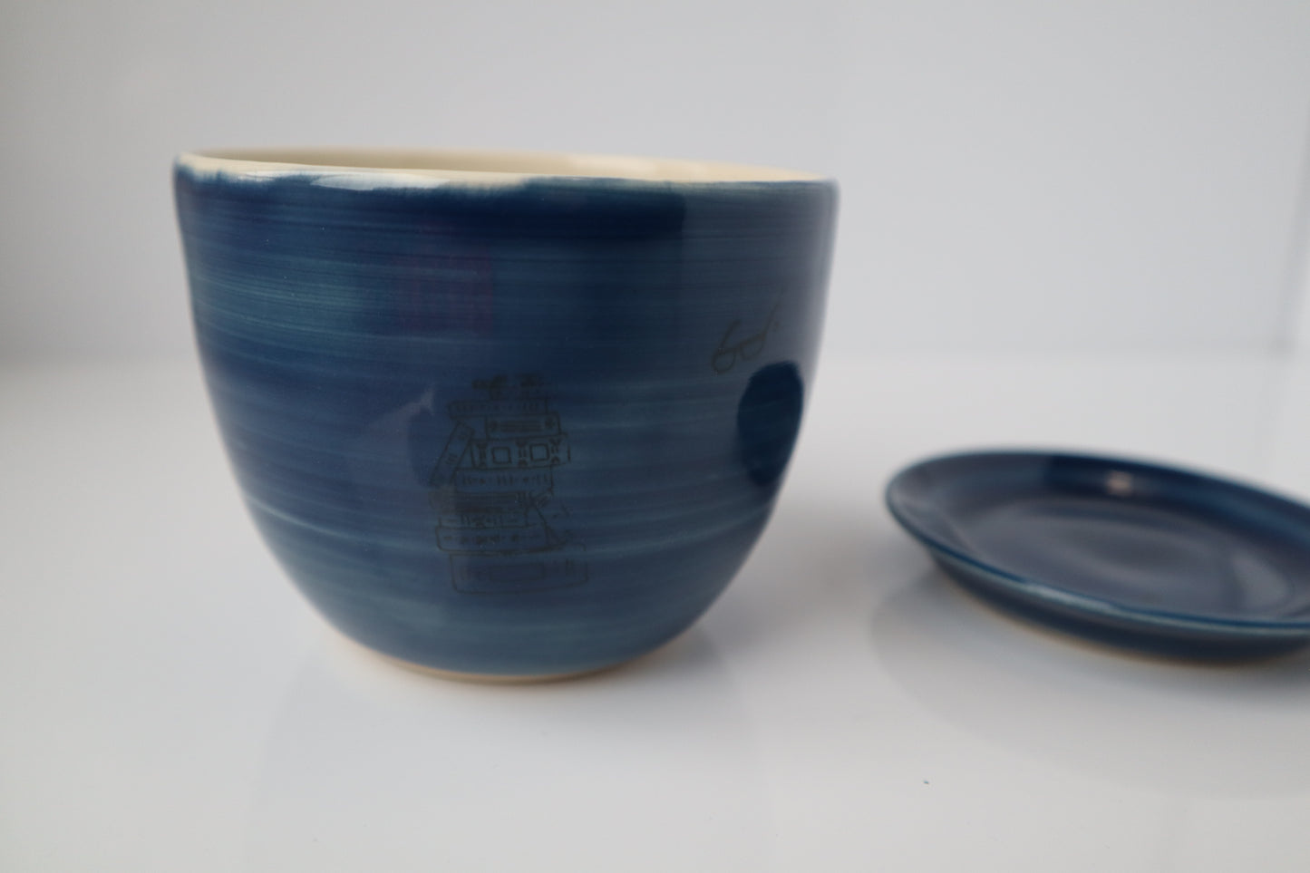 Small Blue Book Lovers Planter