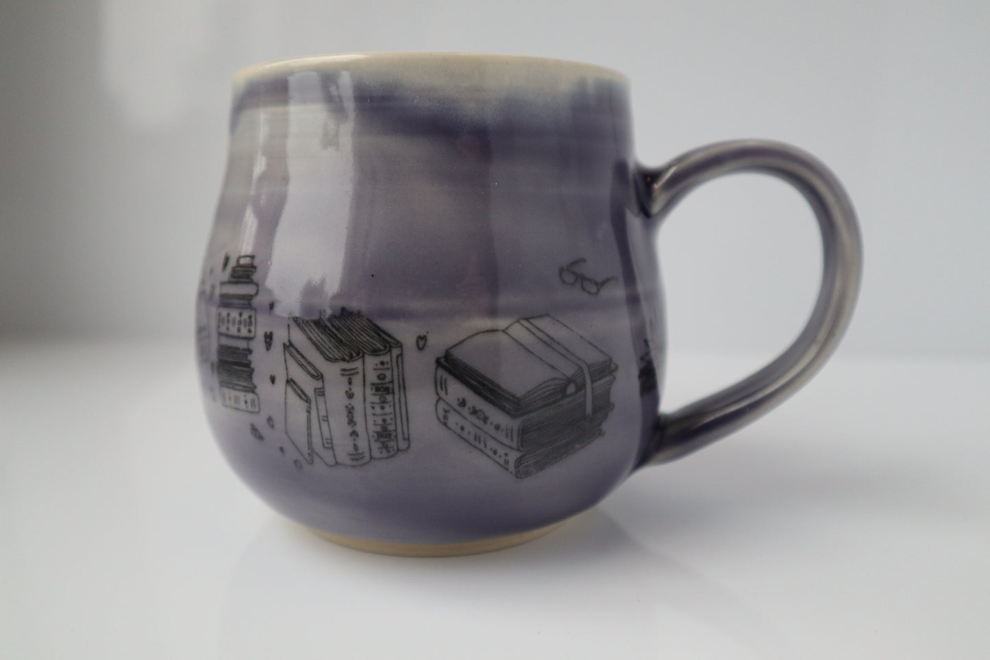 Purple Book Lover's Mug