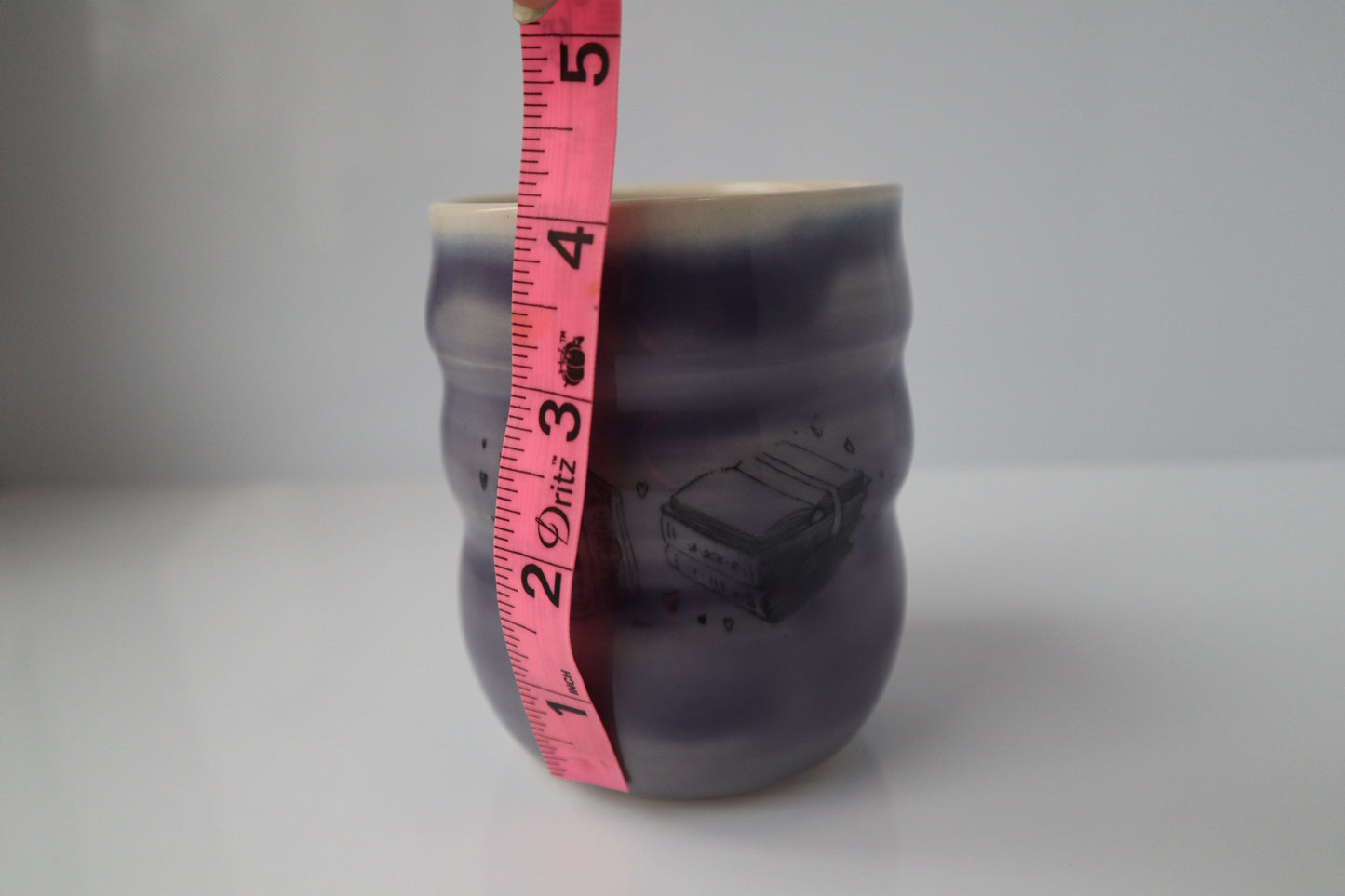 Purple Book Lover's Cup