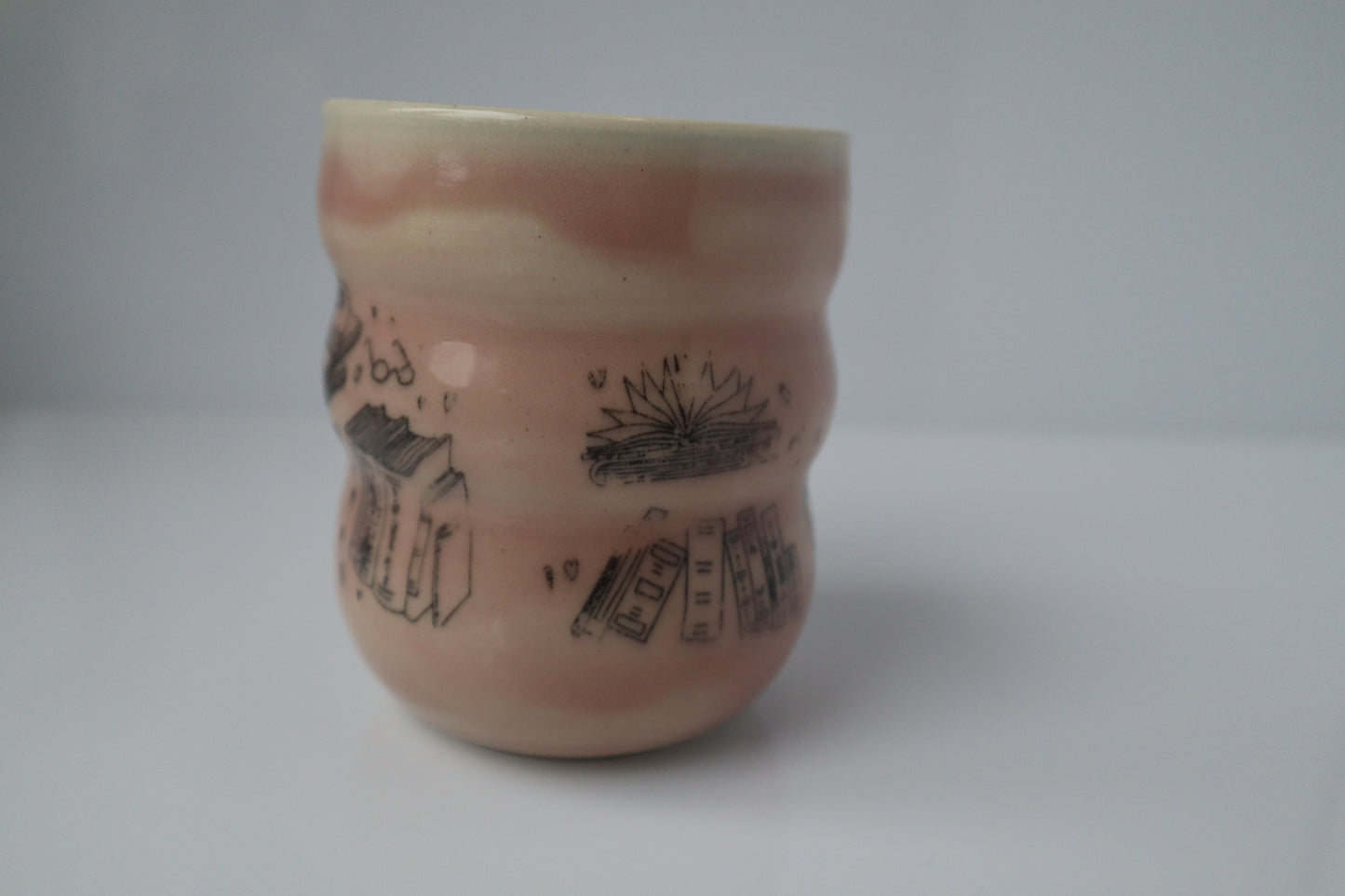 Pink Book Lovers Bump Cup