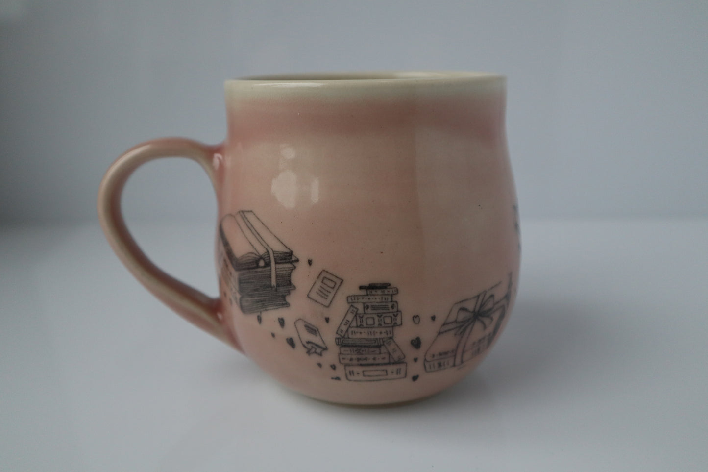 Pink Book Lover's Mug