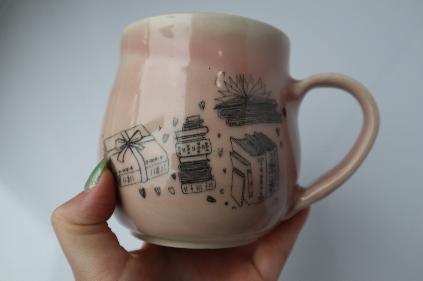 Pink Book Lover's Mug