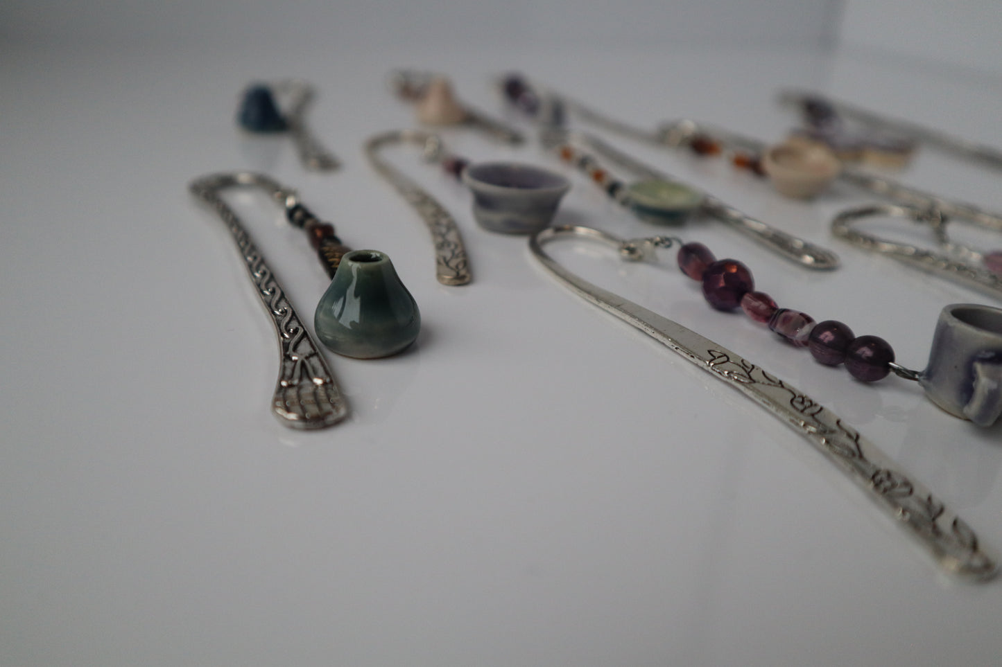 Book Marks With Pottery Charm