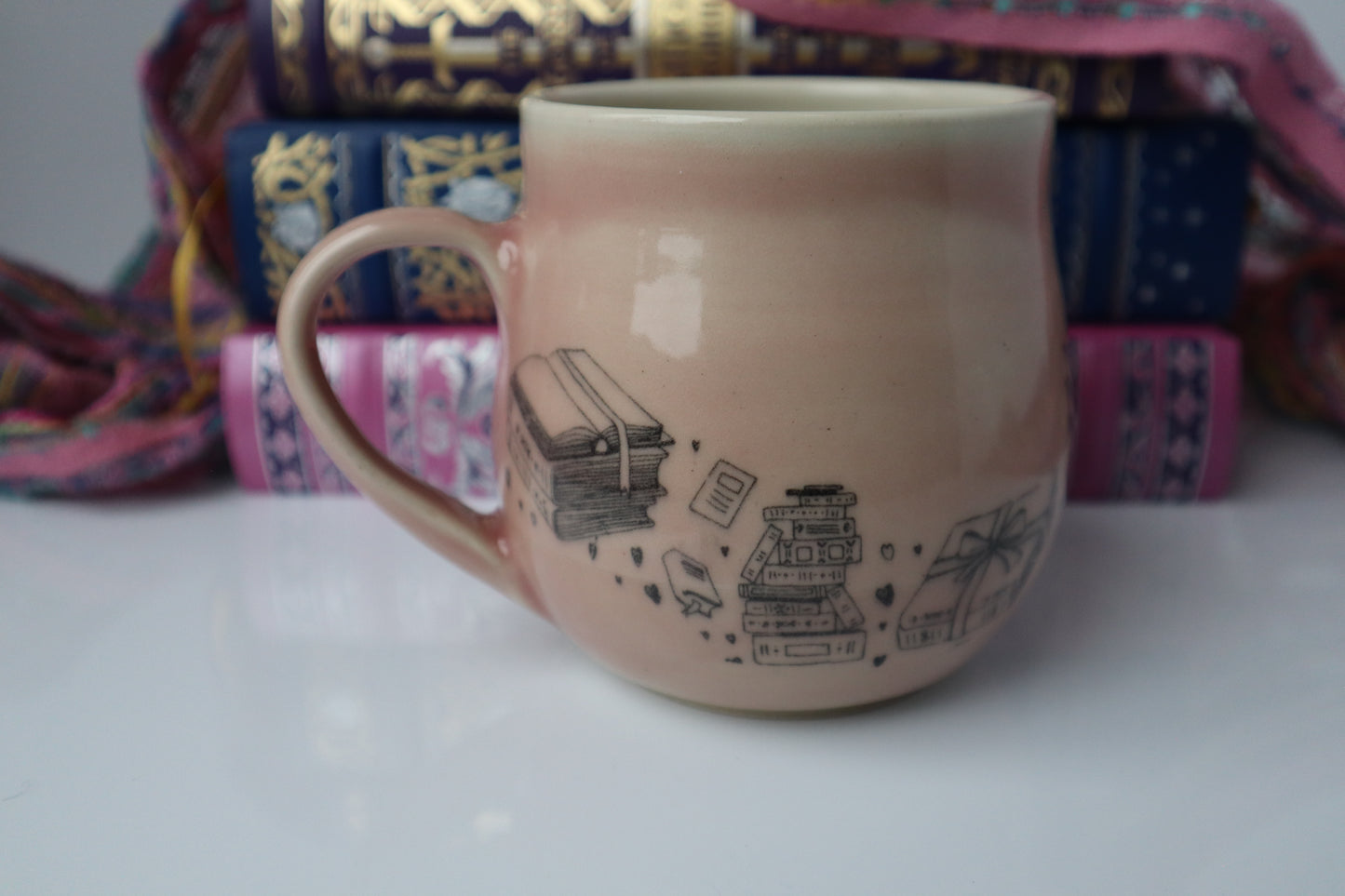Pink Book Lover's Mug