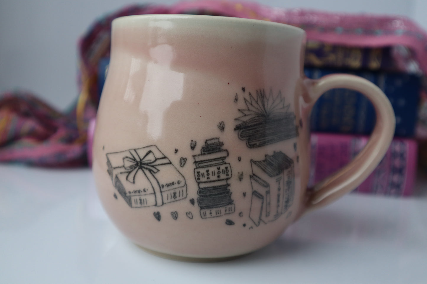 Pink Book Lover's Mug