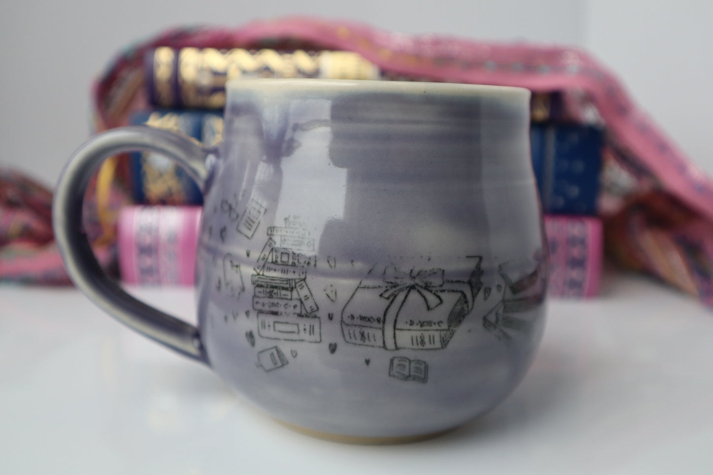 Purple Book Lover's Mug