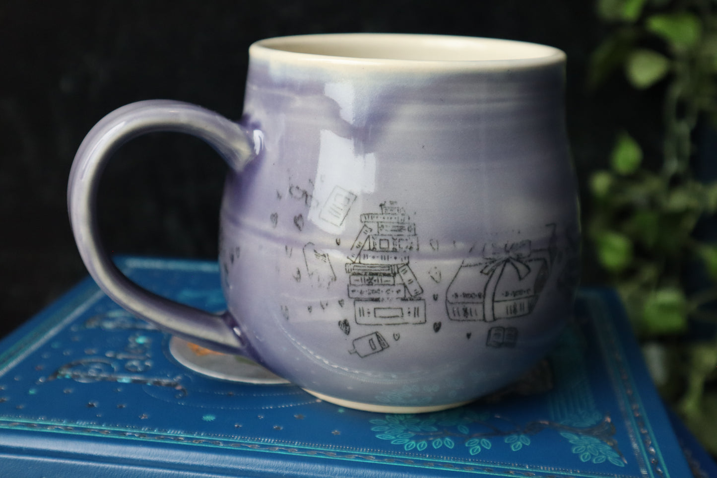 Purple Book Lover's Mug