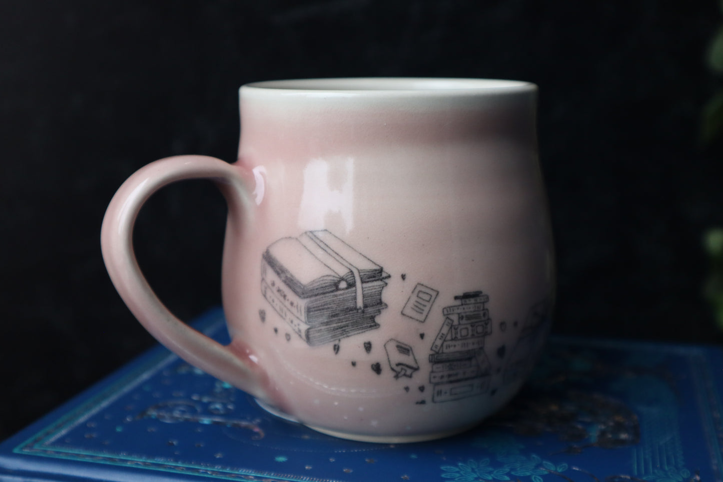 Pink Book Lover's Mug