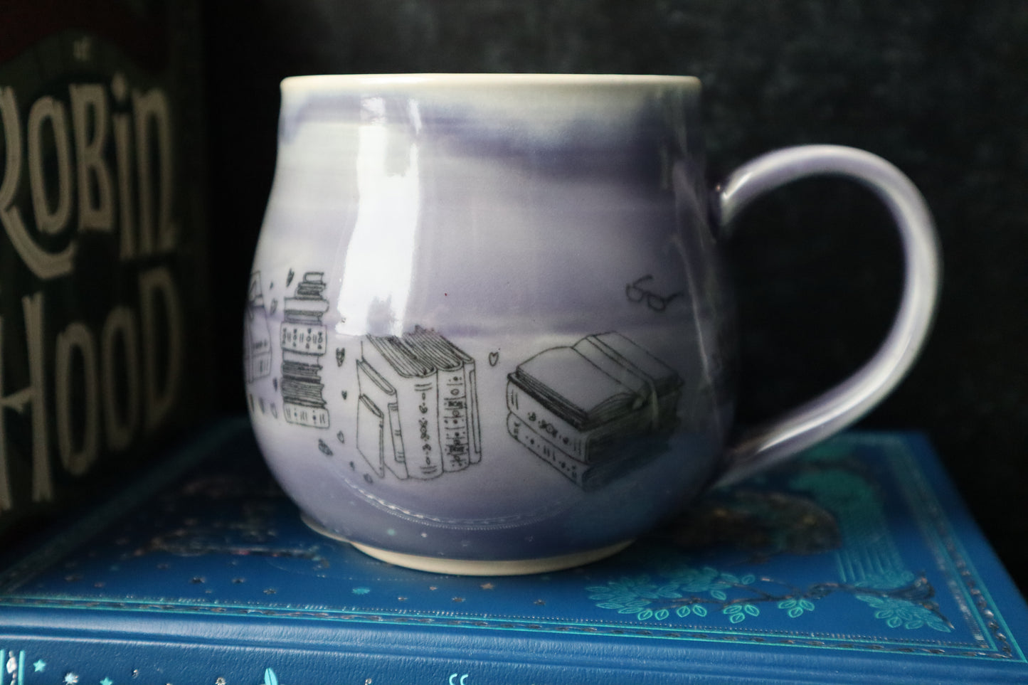 Purple Book Lover's Mug