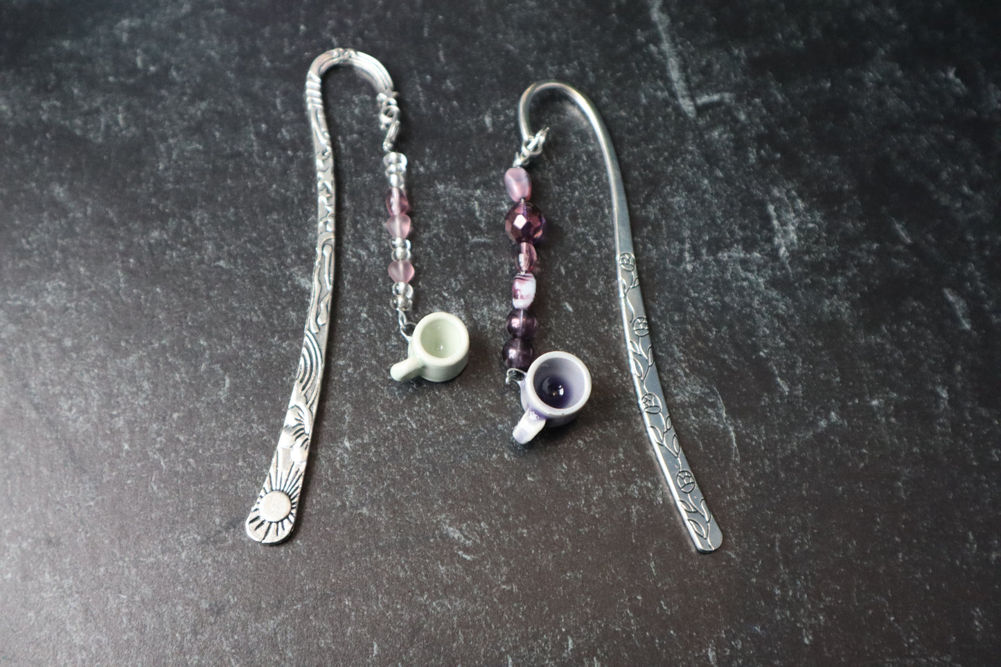 Book Marks With Pottery Charm