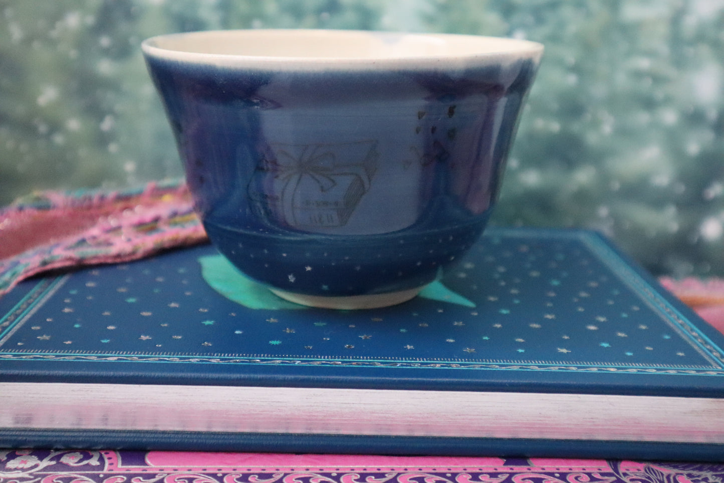 Small Blue Book Lover Bowl