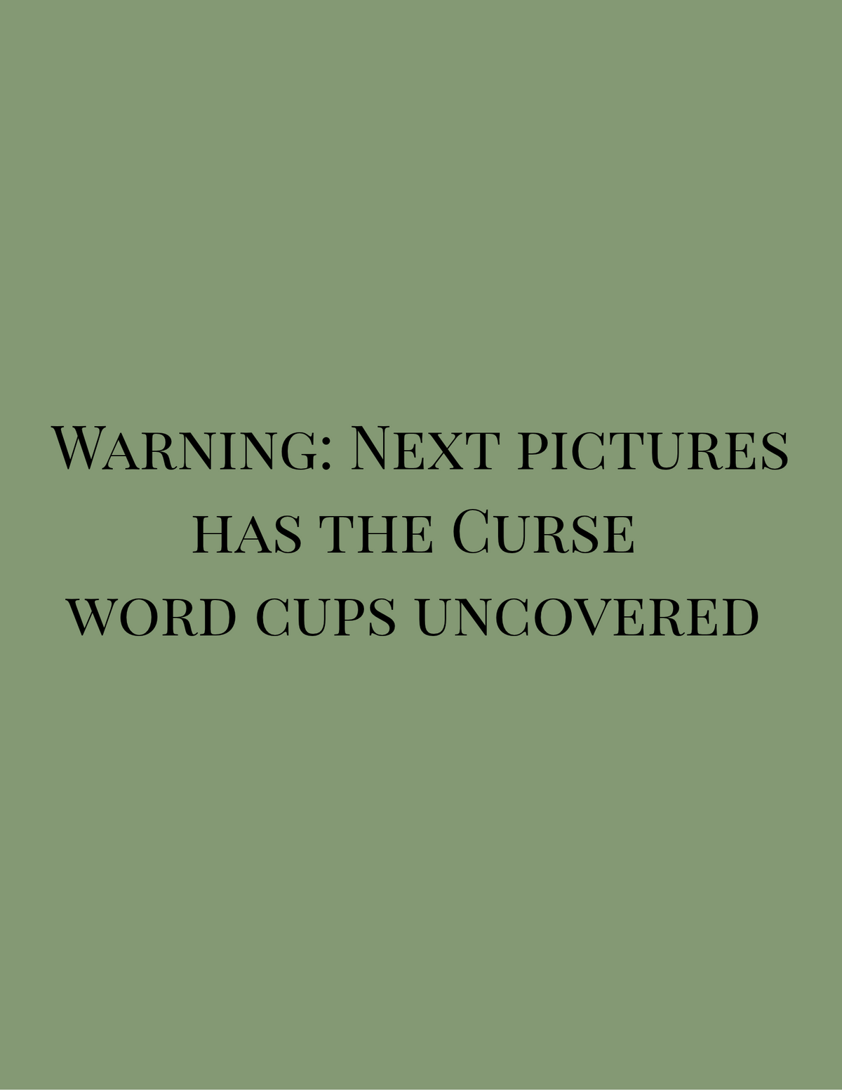 Set of Curse Word Cups